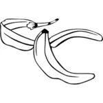 Ilustração de vetor de casca de banana