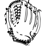 Vektorové grafiky baseballová rukavice