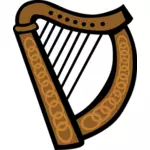 Vektorbild av keltisk harpa