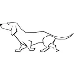 Простой векторной графики собаки