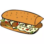 Vektorový obrázek ponorkového sendviče