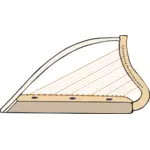 Ilustracja wektorowa z harfy