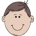 Homme visage Cartoon