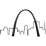 St. Louis Gateway Arch vektör görüntü