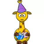 Vektorové kreslení strana žirafa
