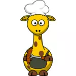 Vektor-Bild Chef Giraffe