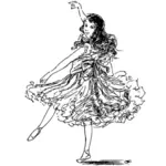 Девушка танцор изображение