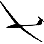 صورة ظلية صغيرة طائرة شراعية