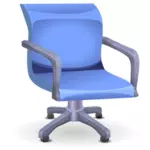 青いオフィスの椅子