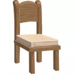 בתמונה וקטורית כיסאות עץ