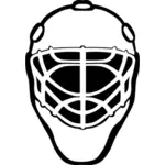 Ilustración del hockey protección engranaje vector
