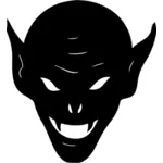 Goblin hoofd silhouet