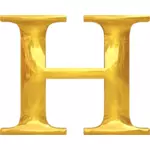 טיפוגרפיה זהב H