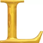 Золотая буква L