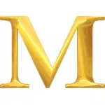 Altın tipografi M