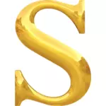 Золотая буква S