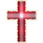 Блестящий красный крест