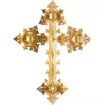 Cruce de aur ornat