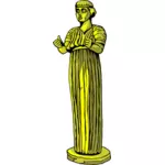 Zlatá lady socha