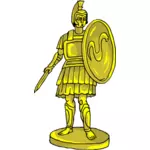 Statue dorée avec soldat