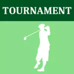 Vetor desenho do logotipo do torneio de golfe