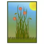 Трава, цветы и солнце