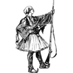 Clipart de vêtements folklore grec du XIXe siècle