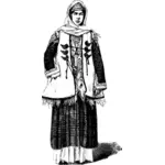 Imagem de roupa de folclore grego do século XIX
