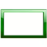 Brillo transparente verde marco vector de la imagen