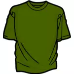 Groene t-shirt vector afbeelding