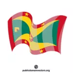 Grenada flagga vektor