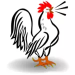 Manliga kyckling vektorbild