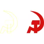 Image vectorielle d'emblème pour les élections