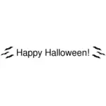 Happy Halloween banner s netopýry vektorový obrázek