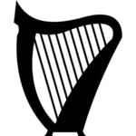 Silhouette de harpe