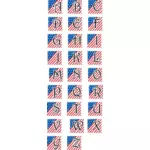 Patriotic alphabet vector image