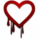 Vektorový obrázek srdce krvácí