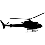 Silhueta de helicóptero