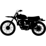 Detaljerade motorcykel siluett