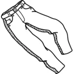 Grafica vettoriale di pantaloni lineart