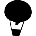Heißluft-Ballon-Vektor-silhouette