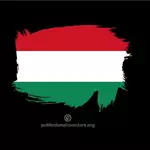 Malowane flaga Węgier