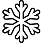 Śnieżynka monochromatyczne ikony wektor clipart