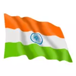 Развевающийся флаг Индии