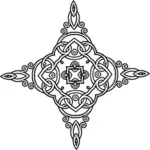 Cruz decorativo simétrico