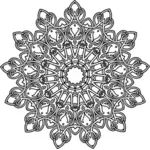 Desenho geométrico florido