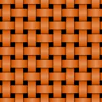 Oranžový pletený vzor