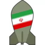 Vektorové grafiky hypotetický íránské jaderné bomby