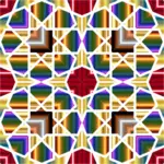 伊斯兰的几何瓷砖矢量图形