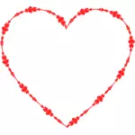Clipart vectoriels de forme de coeur décoratif